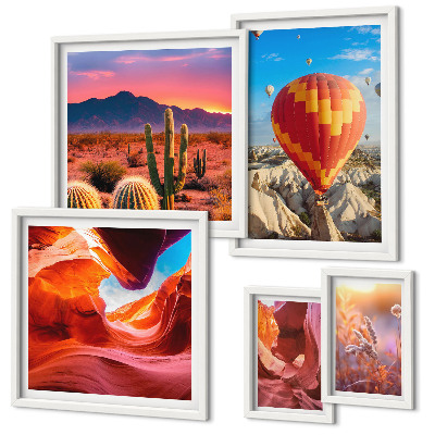 Gallery wall Desert balloons