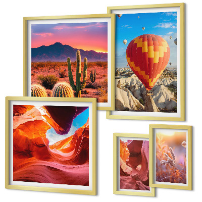 Gallery wall Desert balloons
