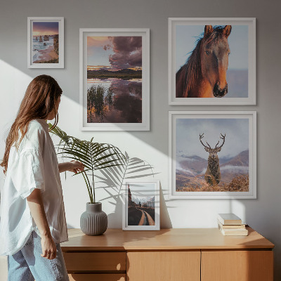 Framed photo set The natural beauty of the landscapes