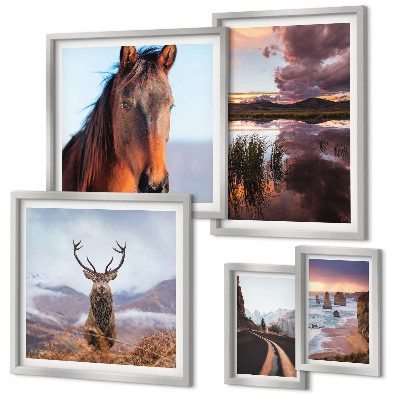 Framed photo set The natural beauty of the landscapes