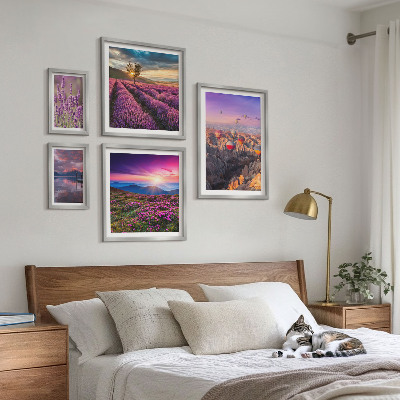 Gallery wall Lavender balloon landscape