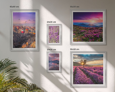 Gallery wall Lavender balloon landscape