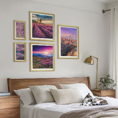 Gallery wall Lavender balloon landscape