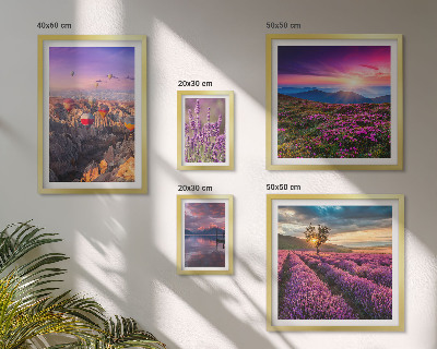 Gallery wall Lavender balloon landscape