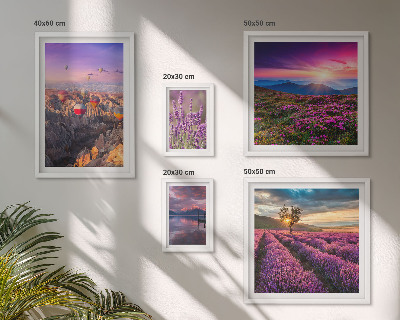 Gallery wall Lavender balloon landscape
