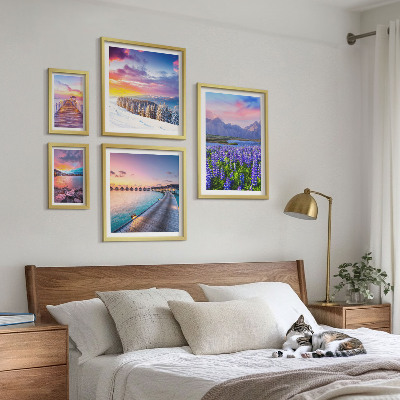 Framed photo set Landscapes nature mountains views
