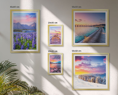 Framed photo set Landscapes nature mountains views