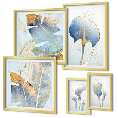 Gallery wall Stylish flowers delicate nature