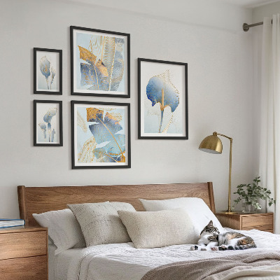 Gallery wall Stylish flowers delicate nature