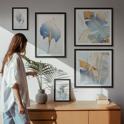 Gallery wall Stylish flowers delicate nature