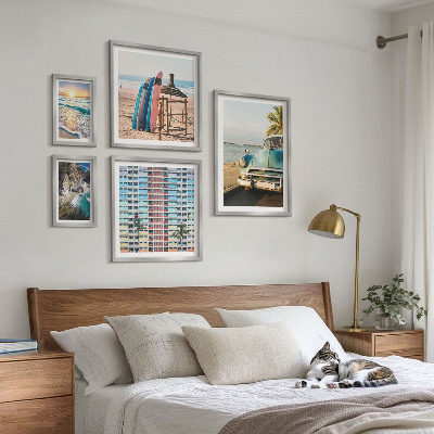 Framed photo set Stylish beach landscapes