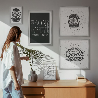 Set of 5 wall art pieces Kitchen inspirations cooking