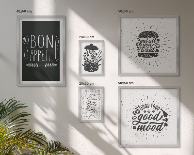 Set of 5 wall art pieces Kitchen inspirations cooking