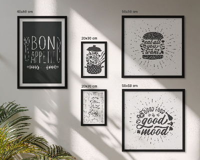 Set of 5 wall art pieces Kitchen inspirations cooking