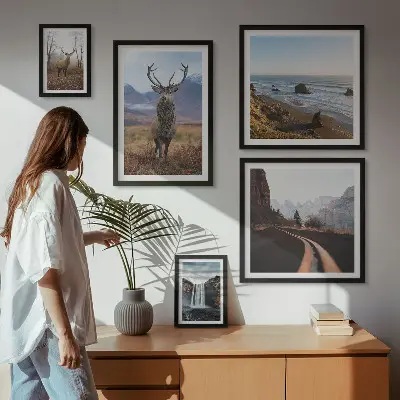 Gallery wall nature wild animals and landscapes
