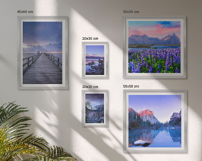 Gallery wall Mountain and seaside landscapes