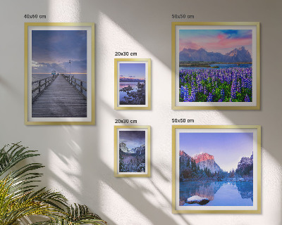 Gallery wall Mountain and seaside landscapes