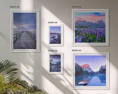 Gallery wall Mountain and seaside landscapes