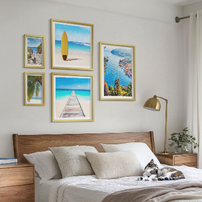 Framed photo set Seaside landscapes and beaches
