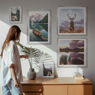 Gallery wall Landscapes mountains lakes nature