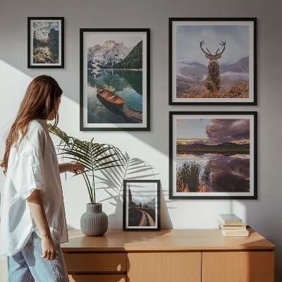 Gallery wall Landscapes mountains lakes nature