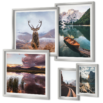 Gallery wall Landscapes mountains lakes nature
