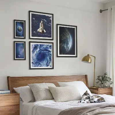 Earth's cosmic landscapes wall art set of 5 pieces