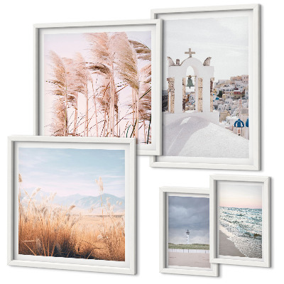 Gallery wall Stylish seaside landscapes