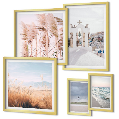 Gallery wall Stylish seaside landscapes