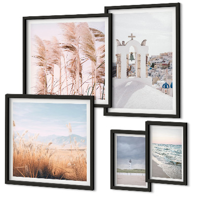 Gallery wall Stylish seaside landscapes