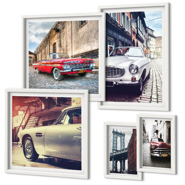 Framed photo set Stylish classics in the city