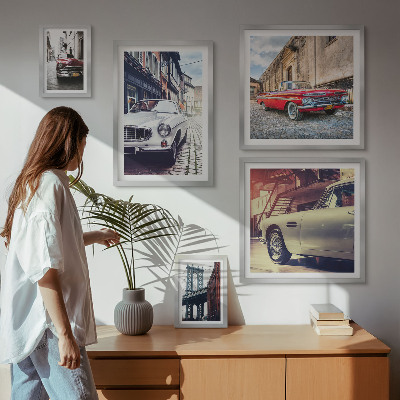 Framed photo set Stylish classics in the city