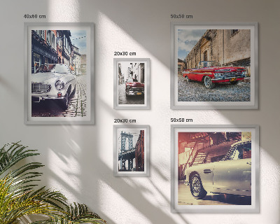 Framed photo set Stylish classics in the city