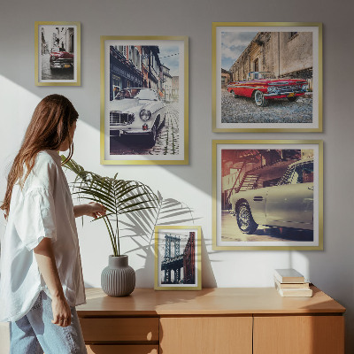 Framed photo set Stylish classics in the city