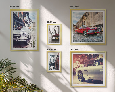 Framed photo set Stylish classics in the city