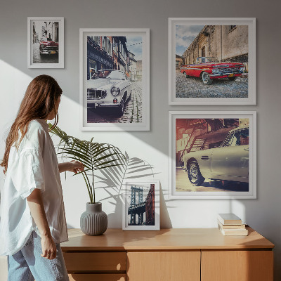 Framed photo set Stylish classics in the city