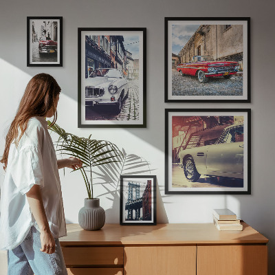 Framed photo set Stylish classics in the city