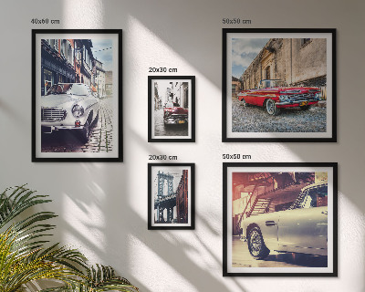 Framed photo set Stylish classics in the city
