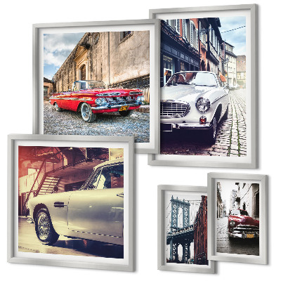 Framed photo set Stylish classics in the city