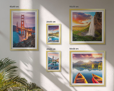 Framed photo set Landscapes nature bridges USA