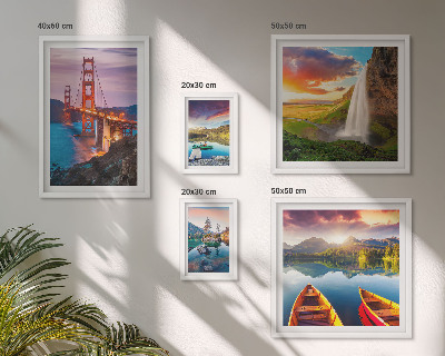 Framed photo set Landscapes nature bridges USA