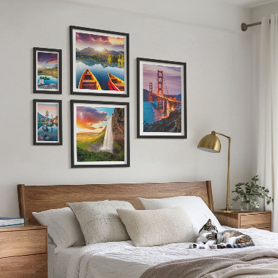 Framed photo set Landscapes nature bridges USA