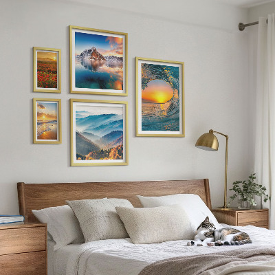 Gallery wall Natural landscapes sea mountains flowers