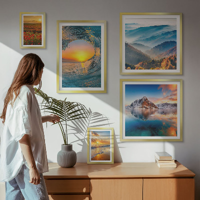 Gallery wall Natural landscapes sea mountains flowers
