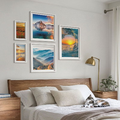Gallery wall Natural landscapes sea mountains flowers
