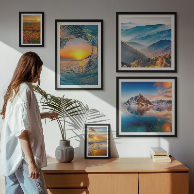 Gallery wall Natural landscapes sea mountains flowers