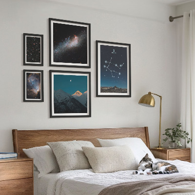 Gallery wall Cosmic landscapes of the galaxy