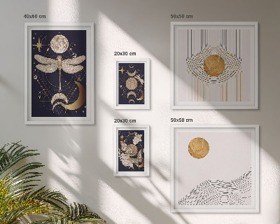 Gallery wall Stylish space insect motifs