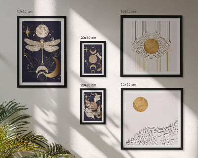 Gallery wall Stylish space insect motifs