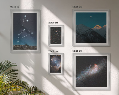 Framed photo set Cosmic constellations of the galaxy